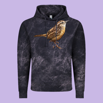 Ccarolina Wren Vintage Hoodie Designed By Lillyallendesigns