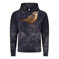 Cloud Black Ccarolina Wren Vintage Hoodie - LillyAllenDesigns
