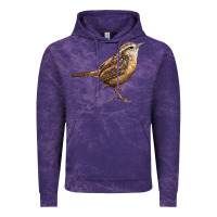 Cloud Purple Ccarolina Wren Vintage Hoodie - LillyAllenDesigns
