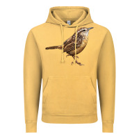 Vintage Mustard Ccarolina Wren Vintage Hoodie - LillyAllenDesigns
