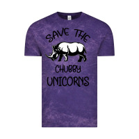 Cloud Purple save the chubby unıcorns Vintage Tee - Bettercallsaul