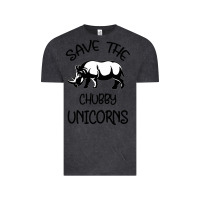 Vintage Black save the chubby unıcorns Vintage Tee - Bettercallsaul