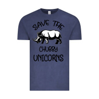 Vintage Denim save the chubby unıcorns Vintage Tee - Bettercallsaul