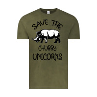Vintage Olive save the chubby unıcorns Vintage Tee - Bettercallsaul