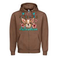 Chestnut life is better with a chihuahua Zipper Hoodie - Jasminsmagicworld