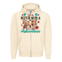 Sandshell life is better with a chihuahua Zipper Hoodie - Jasminsmagicworld