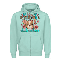 Seafoam life is better with a chihuahua Zipper Hoodie - Jasminsmagicworld