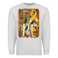 Dove Grey finding the cure starts with hope childhood cancer awareness  with bac Premium Sweatshirt - Jasminsmagicworld
