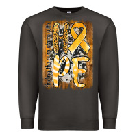 Smoke finding the cure starts with hope childhood cancer awareness  with bac Premium Sweatshirt - Jasminsmagicworld