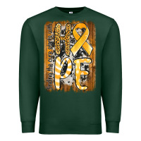Sports Green finding the cure starts with hope childhood cancer awareness  with bac Premium Sweatshirt - Jasminsmagicworld