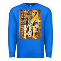 True Royal finding the cure starts with hope childhood cancer awareness  with bac Premium Sweatshirt - Jasminsmagicworld