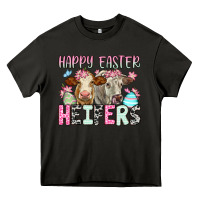 Asphalt Happy Easter Heifers Heavy Core Tee - OliviaCreatesArt