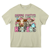 Mossy Happy Easter Heifers Heavy Core Tee - OliviaCreatesArt