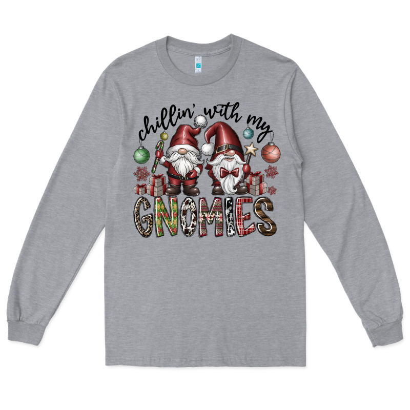Chillin With My Gnomies Long Sleeve Tee by CowhideDigitalArt | Teevron