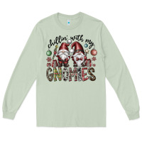 Matcha Chillin With My Gnomies Long Sleeve Tee - CowhideDigitalArt