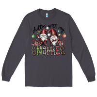 Smoke Chillin With My Gnomies Long Sleeve Tee - CowhideDigitalArt