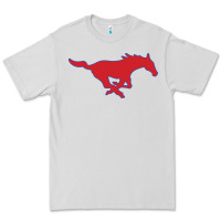 Dove Grey SMU Athletics Premium Tee - linhVisuals
