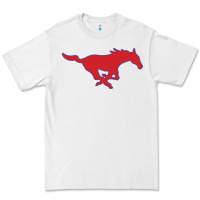 White SMU Athletics Premium Tee - linhVisuals