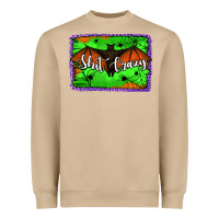 Mushroom bat shit crazy with background Heavyweight Sweatshirt - Jasminsmagicworld