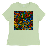 African Geometric Seamless Pattern Ladies Tee | Teevron