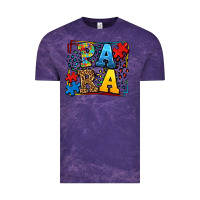 Cloud Purple autism leopard frame para Vintage Tee - LillyAllenDesigns