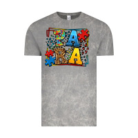 Cloud Rock autism leopard frame para Vintage Tee - LillyAllenDesigns