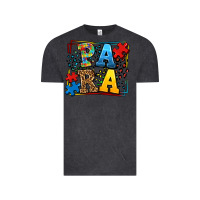 Vintage Black autism leopard frame para Vintage Tee - LillyAllenDesigns