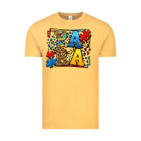 Vintage Mustard autism leopard frame para Vintage Tee - LillyAllenDesigns