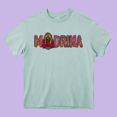 Madrina Lady Of Guadalupe Heavy Core Tee Designed By Jasminsmagicworld