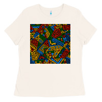 African Geometric Seamless Pattern Ladies Tee | Teevron