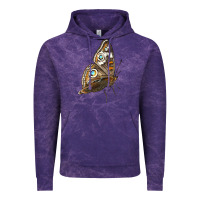 Cloud Purple Flying Common Buckeye Butterfly Vintage Hoodie - LillyAllenDesigns