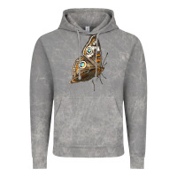Cloud Rock Flying Common Buckeye Butterfly Vintage Hoodie - LillyAllenDesigns