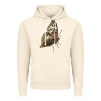 Vintage Artic Flying Common Buckeye Butterfly Vintage Hoodie - LillyAllenDesigns
