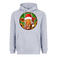 Heather Grey christmas circle earrings Heavyweight Hoodie - Jasminsmagicworld
