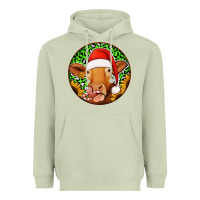 Matcha christmas circle earrings Heavyweight Hoodie - Jasminsmagicworld