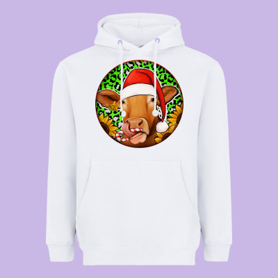 Christmas Circle Earrings Heavyweight Hoodie Designed By Jasminsmagicworld