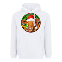 White christmas circle earrings Heavyweight Hoodie - Jasminsmagicworld