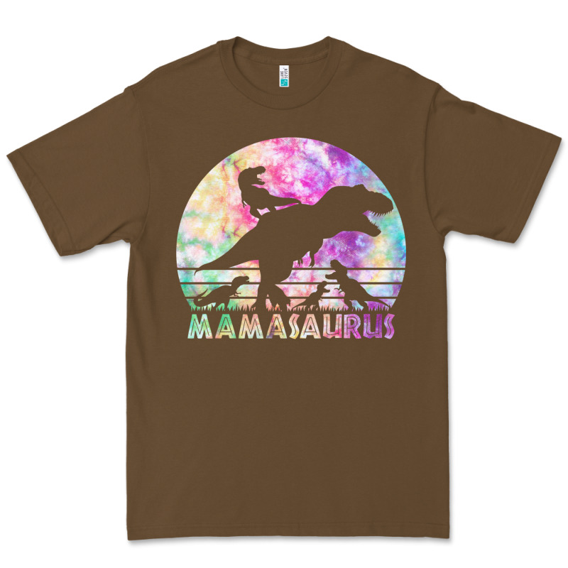 Mamasaurus Funny Dinosaur Mother Premium Tee by linhVisuals | Teevron