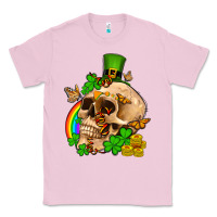 Bubblegum Pink St. Patrick's boho skull Classic Tee - OliviaCreatesArt