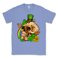 Colony Blue St. Patrick's boho skull Classic Tee - OliviaCreatesArt