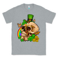 Heather Grey St. Patrick's boho skull Classic Tee - OliviaCreatesArt