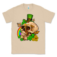Mushroom St. Patrick's boho skull Classic Tee - OliviaCreatesArt