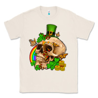 Natural St. Patrick's boho skull Classic Tee - OliviaCreatesArt