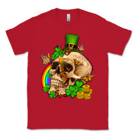 Red St. Patrick's boho skull Classic Tee - OliviaCreatesArt