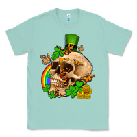 Seafoam St. Patrick's boho skull Classic Tee - OliviaCreatesArt