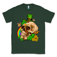 Sports Green St. Patrick's boho skull Classic Tee - OliviaCreatesArt