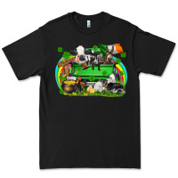 Black St. Patrick's Day farm animal truck Premium Tee - FaDigitalArtStudio