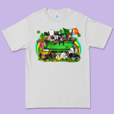 St. Patrick's Day Farm Animal Truck Premium Tee Designed By Fadigitalartstudio