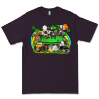 Plum St. Patrick's Day farm animal truck Premium Tee - FaDigitalArtStudio