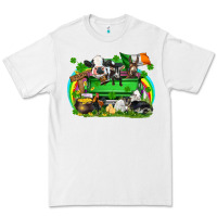 White St. Patrick's Day farm animal truck Premium Tee - FaDigitalArtStudio